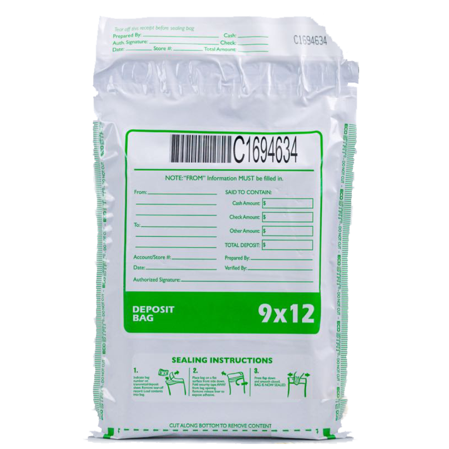 Secure Disposable&lt;br&gt;Deposit Bags